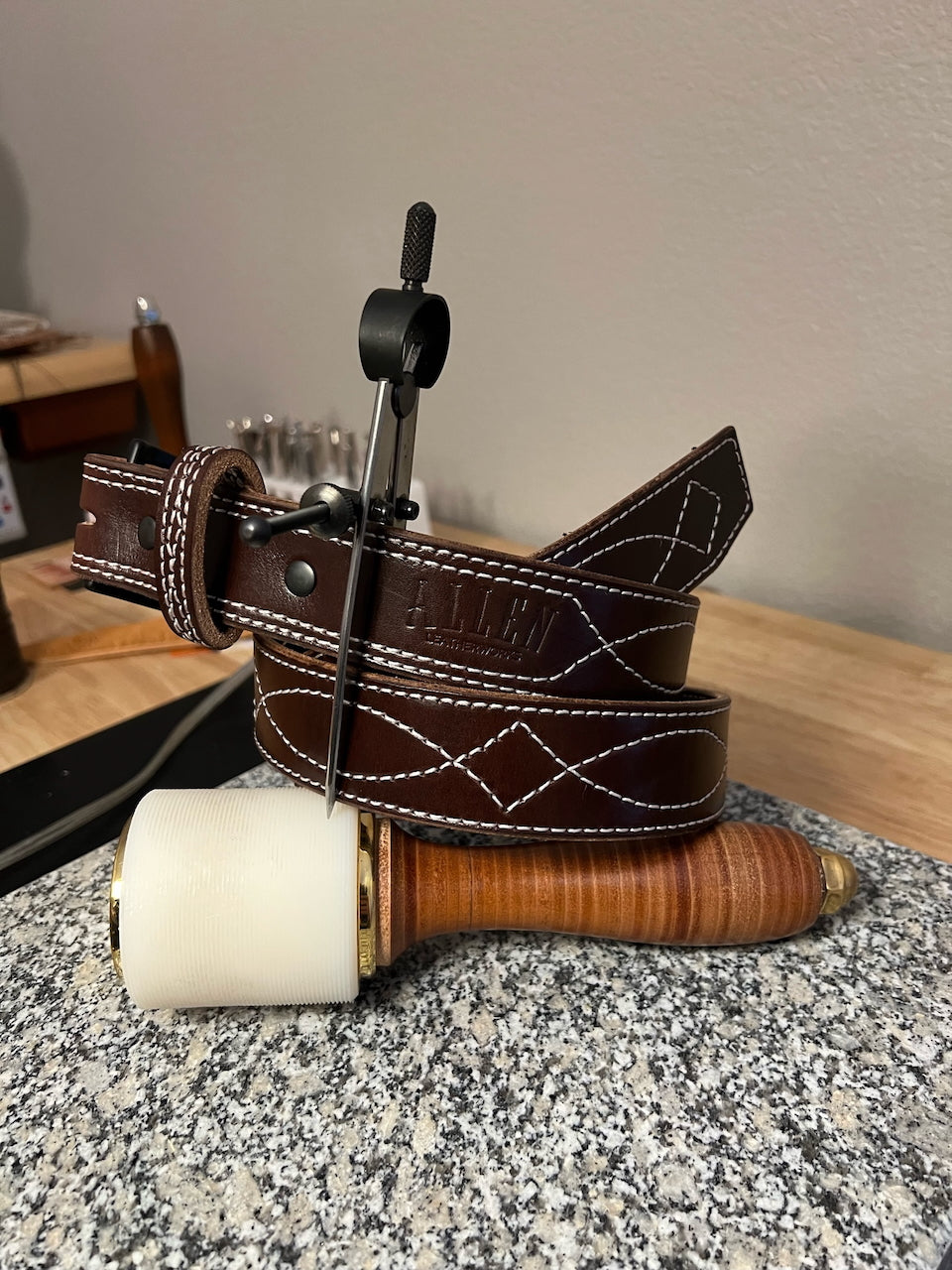 Custom Leather Belt - 1.5"