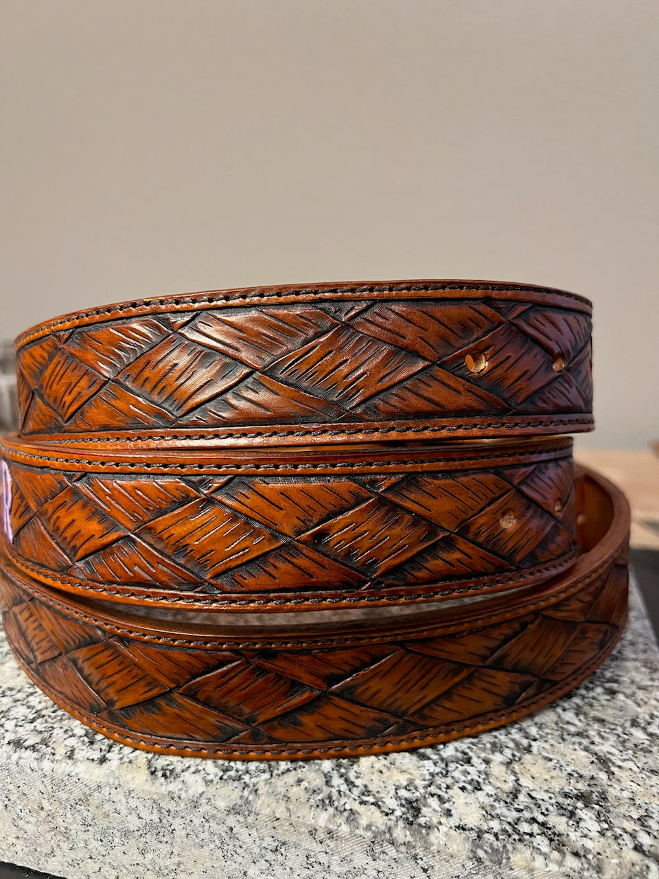 Custom Leather Belt - 1.5"