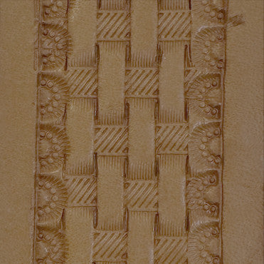 Basketweave Leather Belt - 1.5"