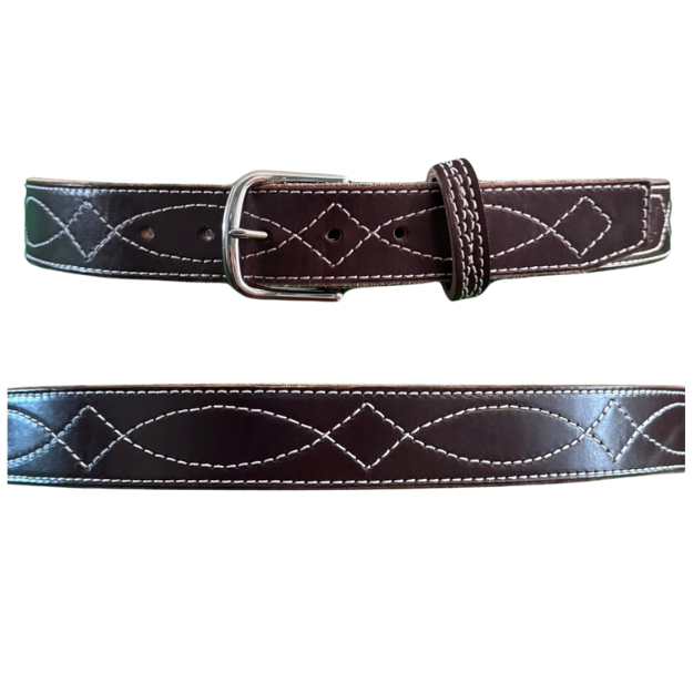 Gunslinger Leather Belt - 1.5"