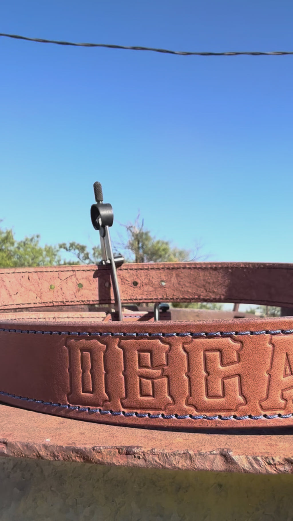 Decatur Eagles Leather Belt, Plain Stitch, video 1